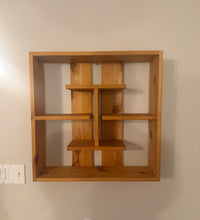 Load image into Gallery viewer, The Graceful Cedar Display Shelf - Rustic Cube Design