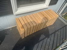 Load image into Gallery viewer, The Cedar Elkins Patio Bench with Storage