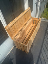 Load image into Gallery viewer, The Cedar Elkins Patio Bench with Storage