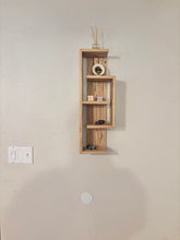 Load image into Gallery viewer, The Amelia II Modern Geometric Cedar Shelf
