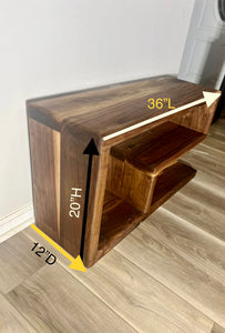 The Walnut LBL Shoe Bench