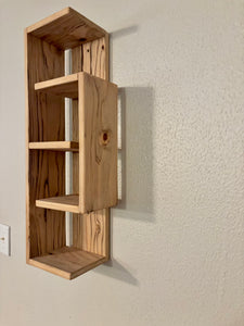 The Amelia II Modern Geometric Cedar Shelf