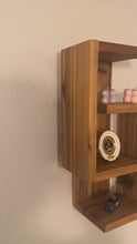 Load and play video in Gallery viewer, The Amelia Modern Geometric Cedar Shelf
