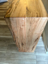 Load image into Gallery viewer, The Rebecca Ambrosia Maple Waterfall Console Table
