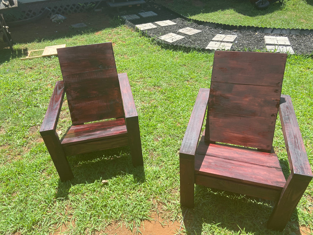 The Stitt Modern Adirondack Chairs (sold in pairs)
